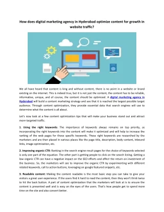 how does digital marketing agency in hyderabad