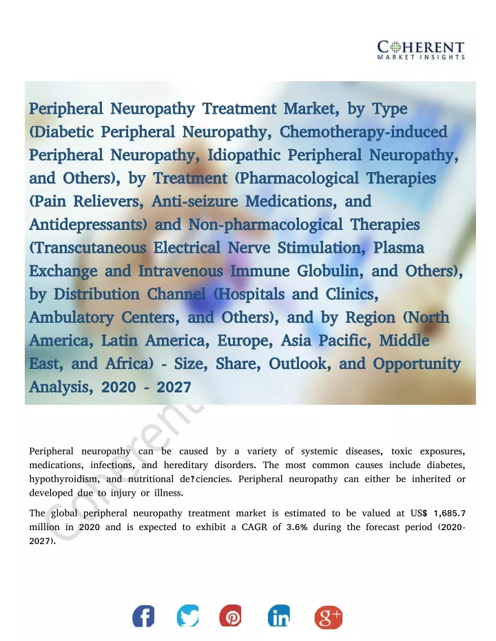 peripheral neuropathy treatment market by type