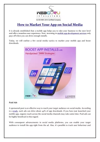 how to market your app on social media