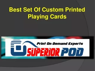 Best Set Of Custom Printed Playing Cards