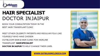 Best Hair Loss Treatment By The hair specialist doctor in Jaipur at Outbloom Clinics