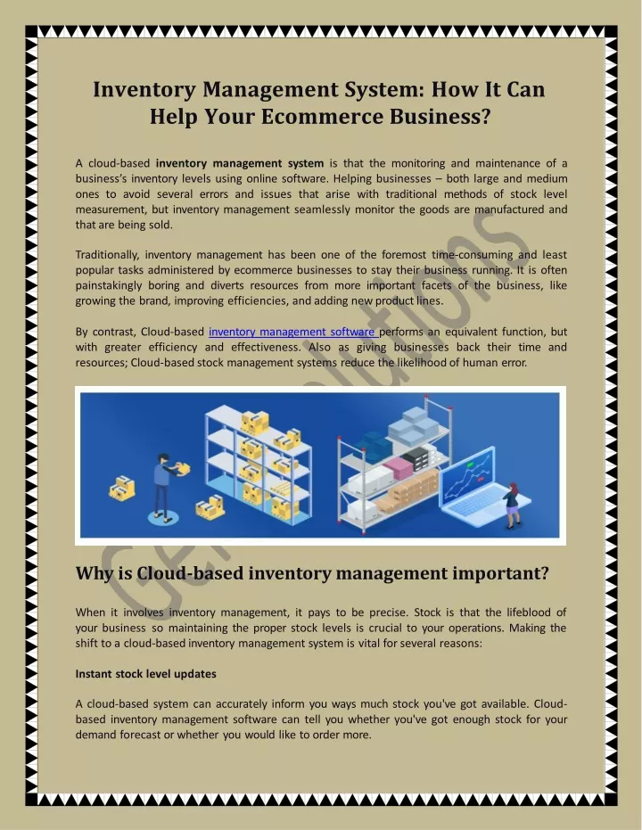 inventory management system how it can help your ecommerce business