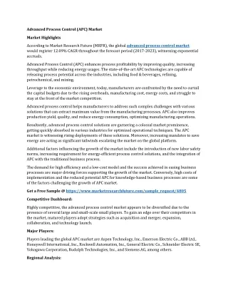 advanced process control apc market