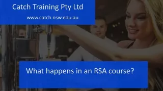 What happens in an RSA course