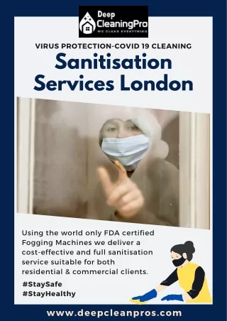 Cleaning Company London to Offer the Best Sanitisation Services