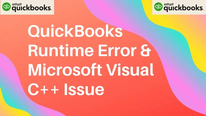 quickbooks runtime error microsoft visual c issue