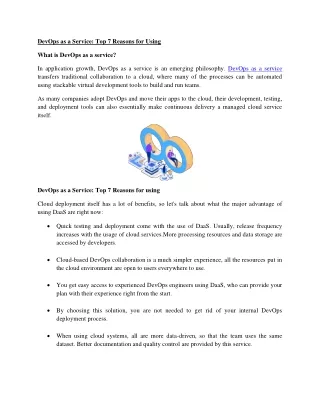 devops as a service top 7 reasons for using