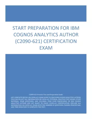 start preparation for ibm cognos analytics author