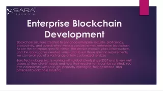 enterprise blockchain development