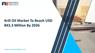 Krill Oil Market with Focus on Emerging Technologies, Regional Trends, Competitive Landscape, Regional Analysis & Foreca