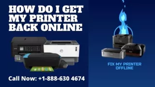 How do you fix a printer that is offline?