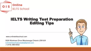 IELTS Writing Test Preparation Editing Tips