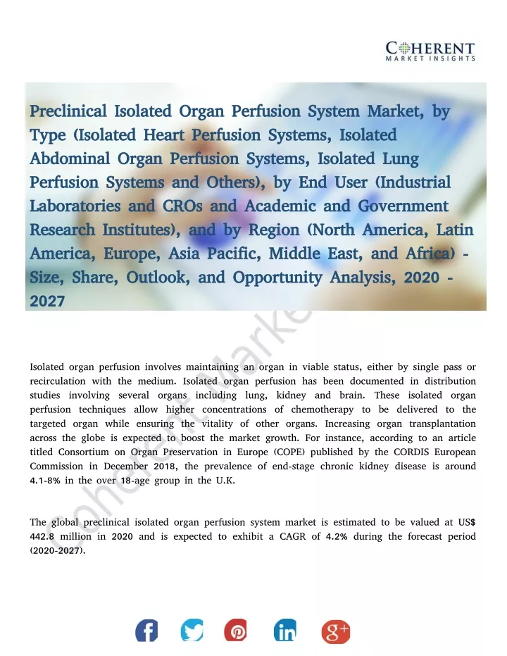 preclinical isolated organ perfusion system