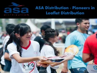 ASA Distribution encourages in Door to Door Distribution Statistics