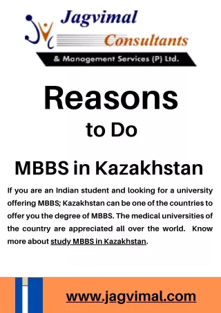 Reasons to Do MBBS in Kazakhstan