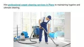 Professional carpet cleaning services in Plano
