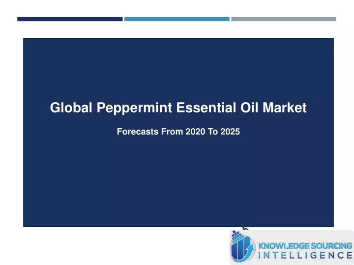 global peppermint essential oil market forecasts