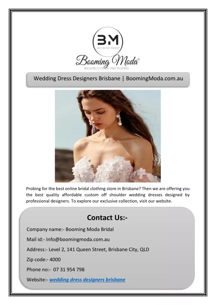 wedding dress designers brisbane boomingmoda