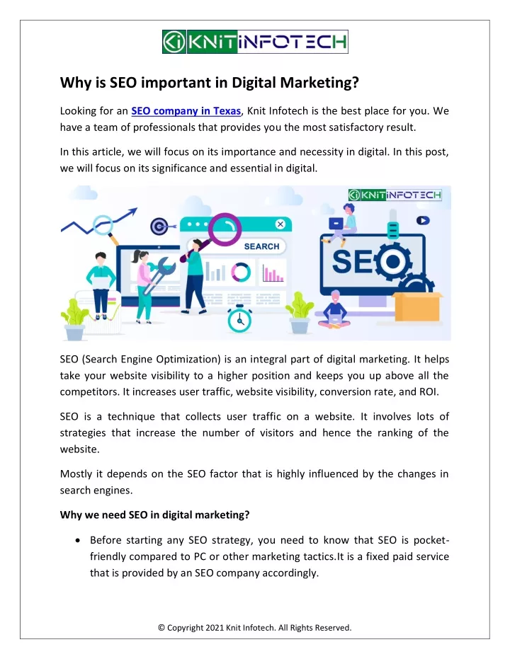 why is seo important in digital marketing
