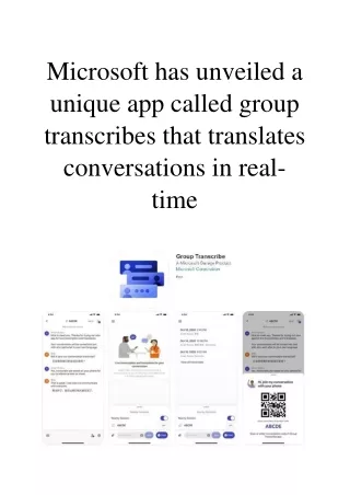 microsoft has unveiled a unique app called group