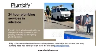 24 hour plumbing services in Adelaide