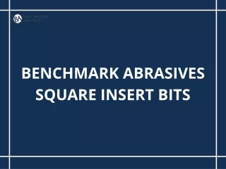 benchmark abrasives square insert bits