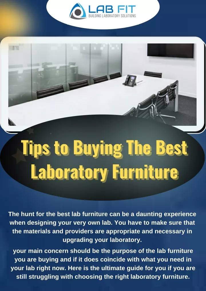 tips to buying the best laboratory furniture