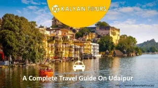 a complete travel guide on udaipur