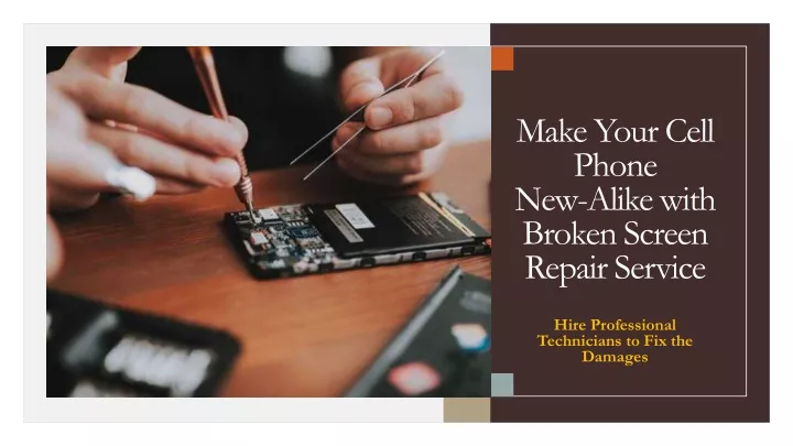 make your cell phone new alike with broken screen repair service