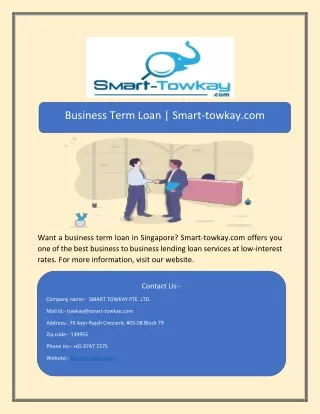 business term loan smart towkay com