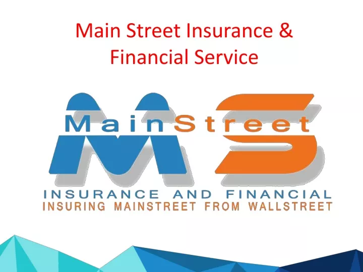 main street insurance financial service