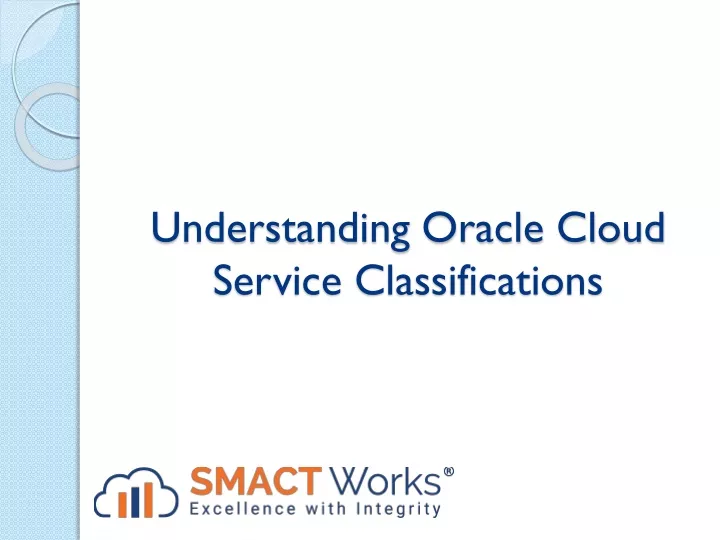 understanding oracle cloud service classifications