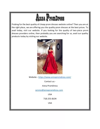 Prom Dress Websites | Annapromdress.com