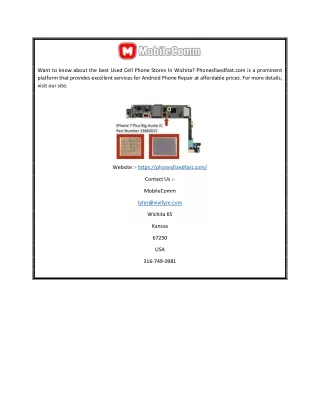 Used Cell Phone Stores in Wichita | Phonesfixedfast.com