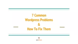 7 common wordpress problems how to fix them