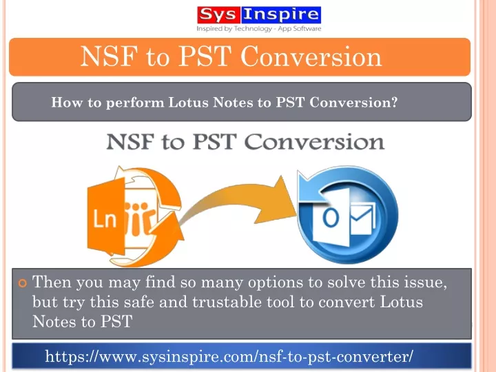 how to perform lotus notes to pst conversion