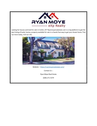 Houses for Sale Near Corbin KY | Ryanmoyerealestate.com