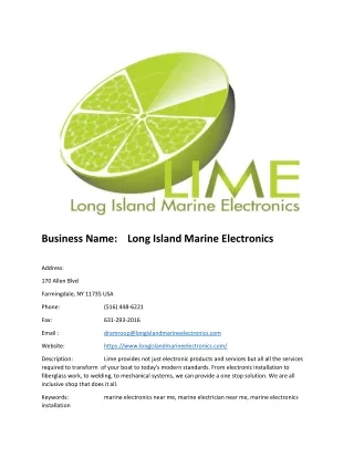 Long Island Marine Electronics