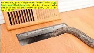 Home Duct Cleaning in Dallas