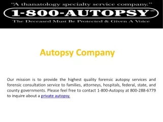 Autopsy company