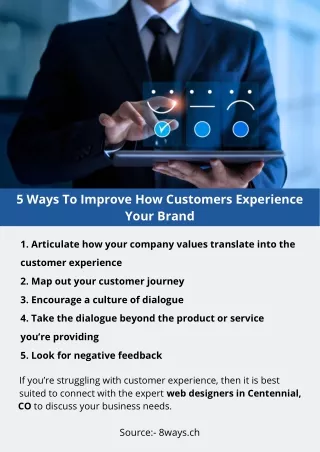 5 ways to improve how customers experience your