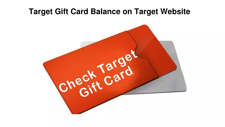 target gift card balance on target website