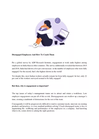 disengaged employees and how to coach them
