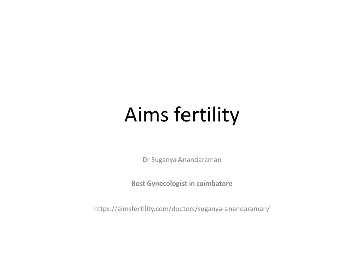 aims fertility