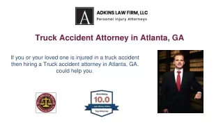 Truck Accident Attorney in Atlanta, GA