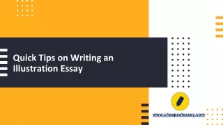 Quick Tips on Writing an Illustration Essay