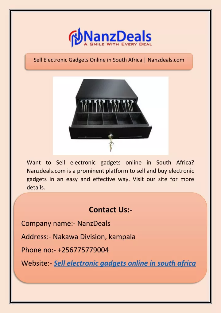 sell electronic gadgets online in south africa