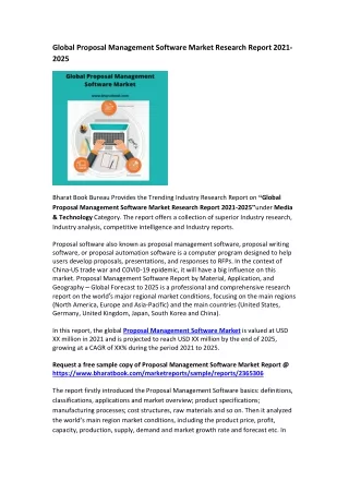 global proposal management software market