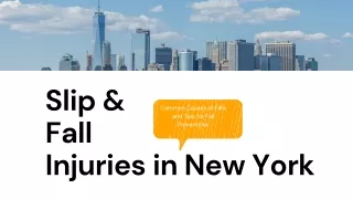 slip fall injuries in new york