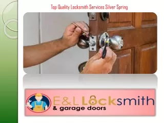 Top Quality Locksmith Services Silver Spring